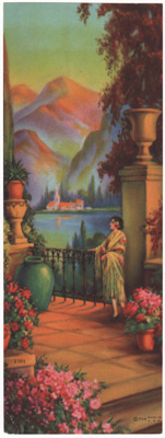 Vintage Calendar Art romance, idylls, romantic